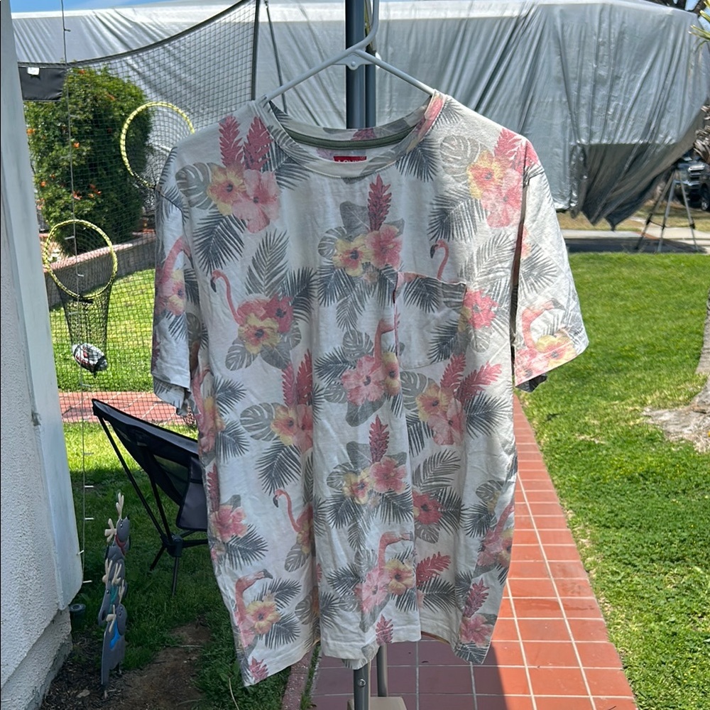 Floral Print Men's Shirt
